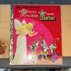 Barbie Little Golden Book - Red & Pink Illustrated Cover